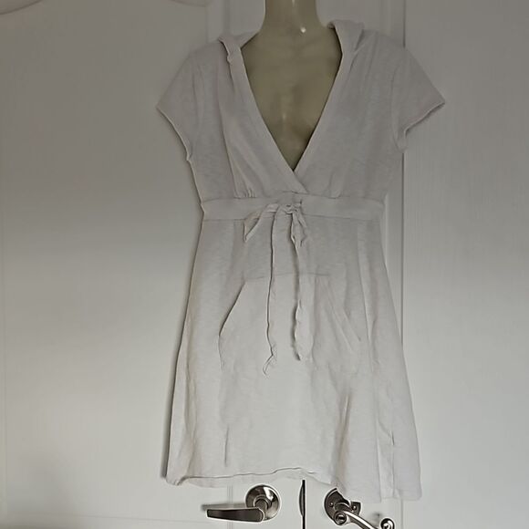 Tommy Hilfiger Women's Swim Cover-Up Mini Dress With Hoodie Small White - Picture 5 of 12